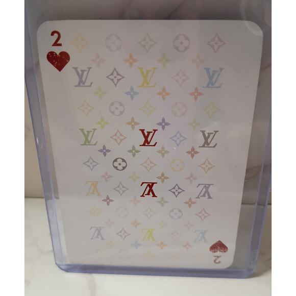 LOUIS VUITTON Vintage Takashi Murakami Monogram Playing Card - 2 of Hearts - Picture 1 of 2